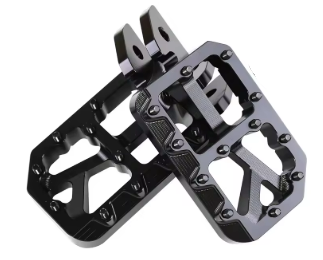 Black Wide Footpegs (pin color options avaliable)