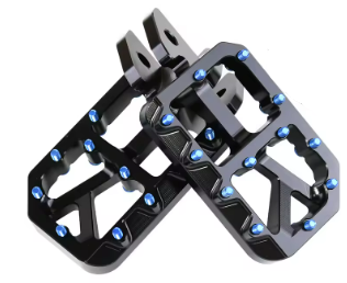 Black Wide Footpegs (pin color options avaliable)