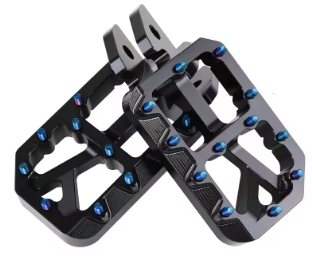 Black Wide Footpegs (pin color options avaliable)