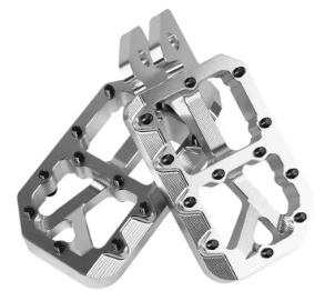 Raw Wide Footpegs (pin color options avaliable)