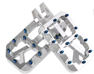 Raw Wide Footpegs (pin color options avaliable)