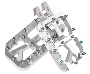 Raw Wide Footpegs (pin color options avaliable)